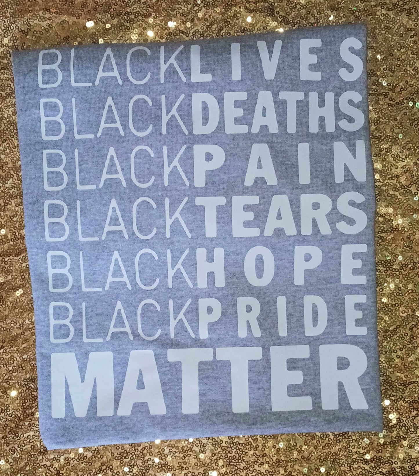 Black Everything Matter Short Sleeve Tshirt