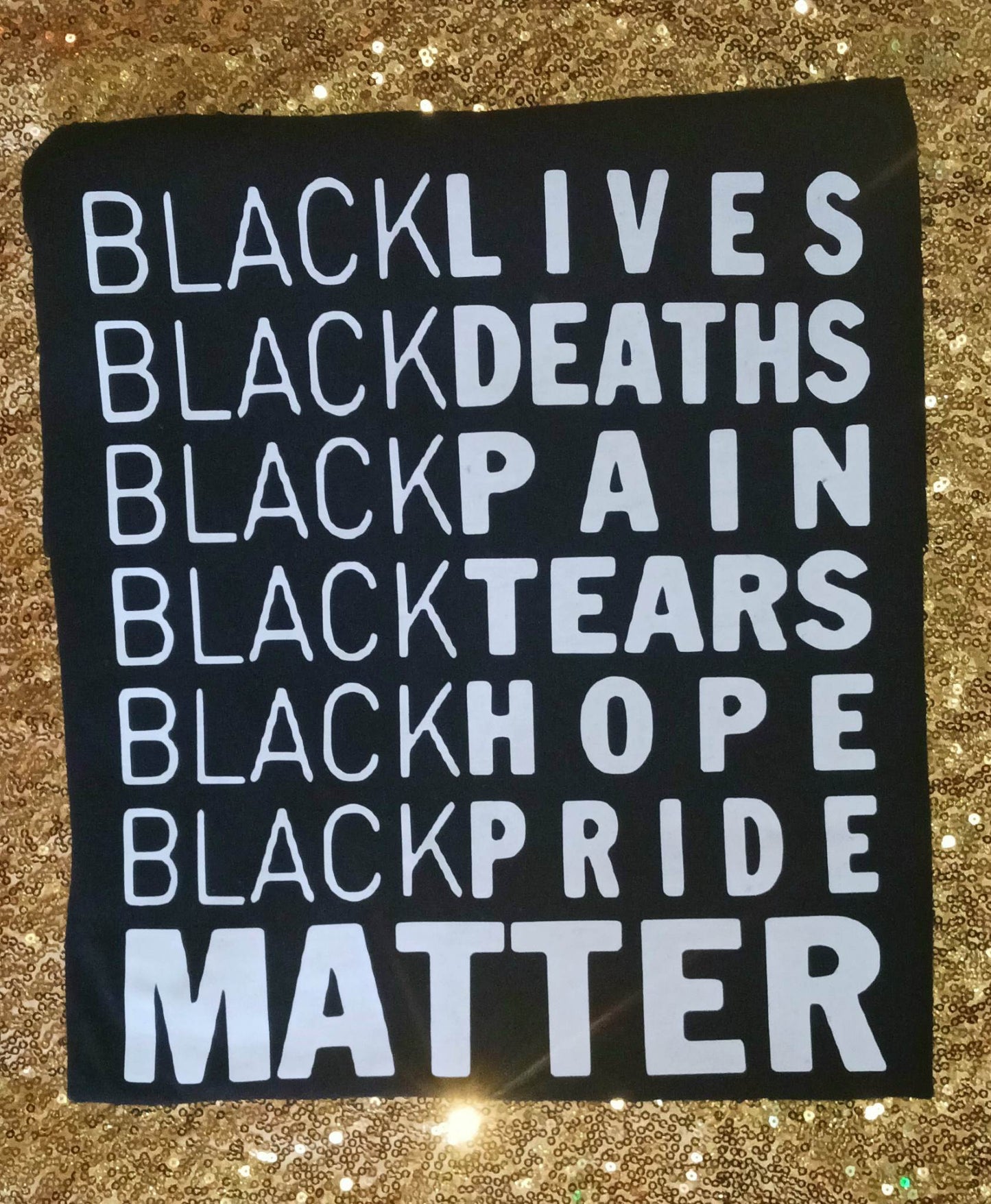 Black Everything Matter Short Sleeve Tshirt