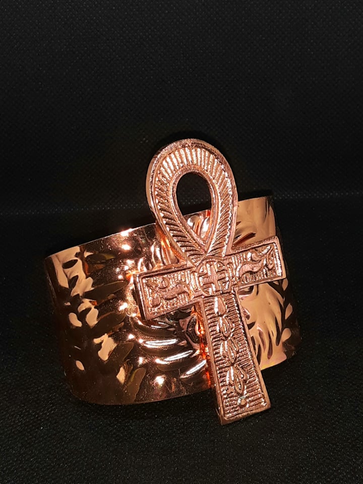 3"  Ankh Cuff Bracelet African Fashion Jewelry