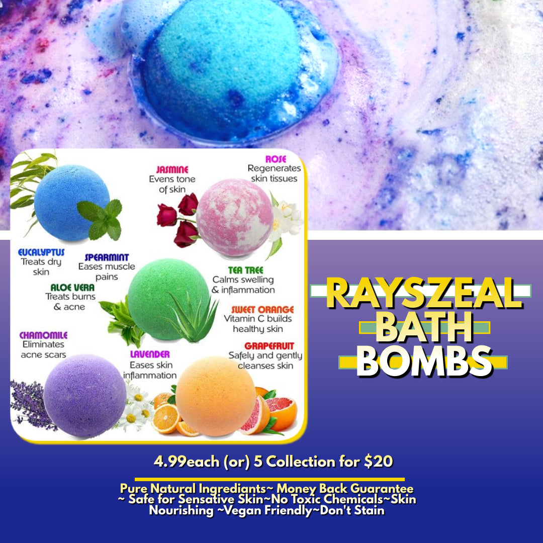 Relaxing Bath Aromatherapy Essential Oil Bombs for Men & Women, Teens and Kids