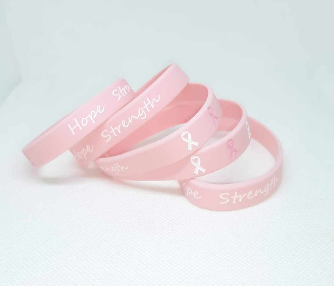 Breast Cancer Fight Like a Girl Wristbands Bracelets Silicone Awareness Hot  Pink (10 Pack) - Walmart.com