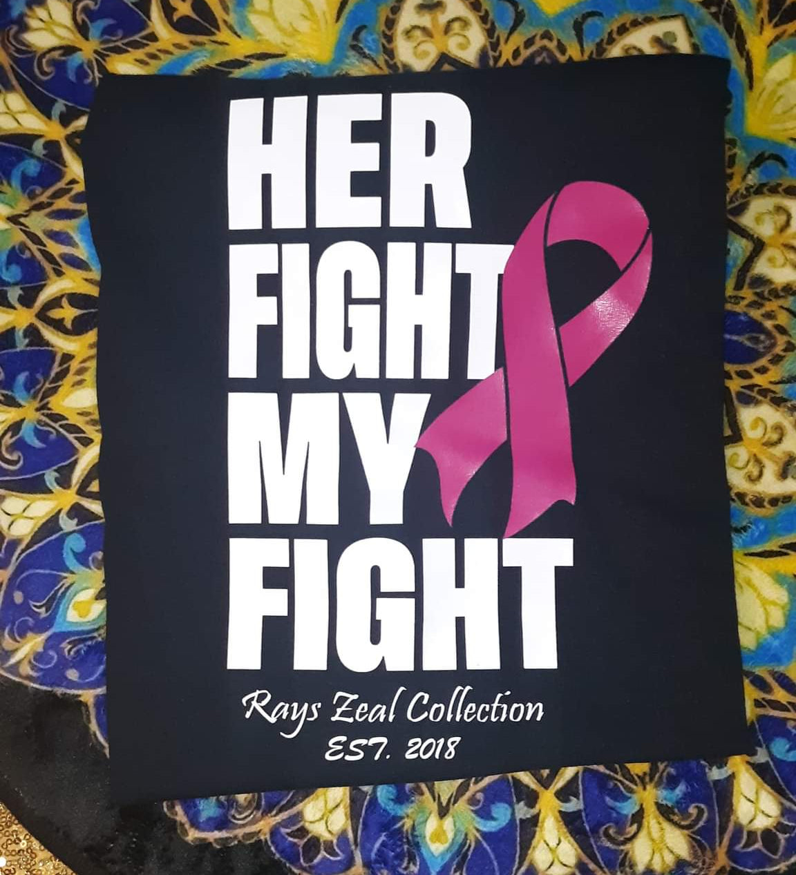 Her Fight My Fight Breast Cancer Awareness T-Shirt