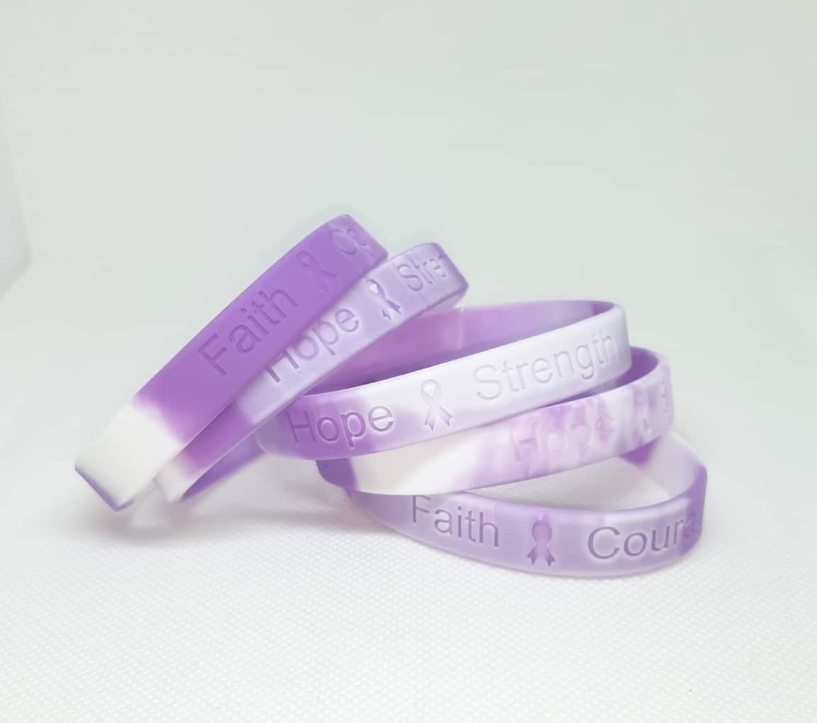 Breast Cancer Awareness Month  Bracelets Hope Faith Strength Courage Inspiring Wristbands